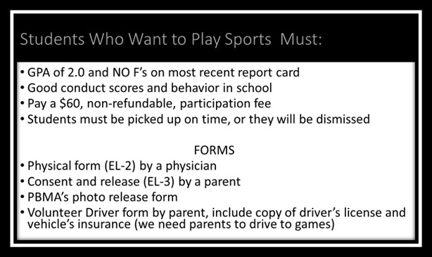 Student Who Want to Play Sports Must: